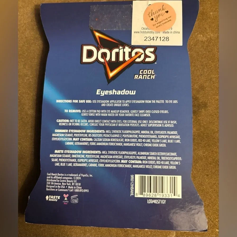 New! Doritos Eyeshadow Palette